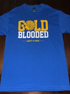 Adapt Gold Blooded Shirt Large Warriors Colors